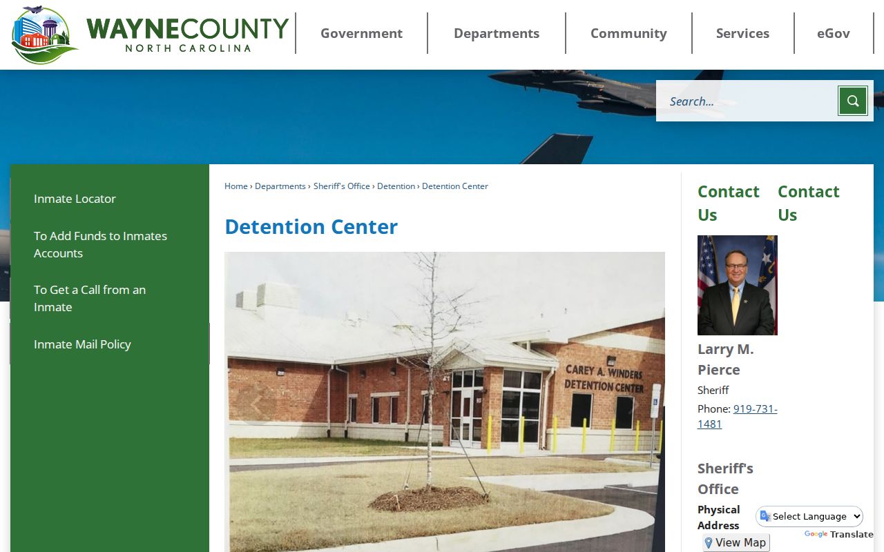 Wayne County arrest and booking records detention center information
