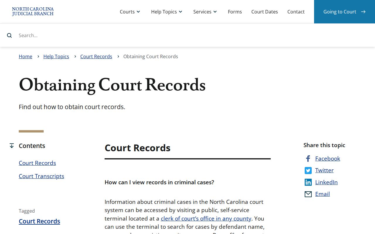 Official Wayne County court record terminal and copy channels